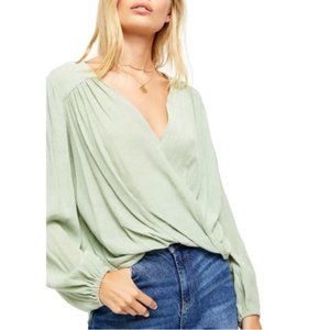 FREE PEOPLE Check On It Wrap Top